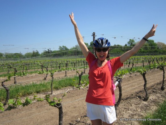 Me in the vineyard at Pellar Estate Winery in Niagara on the Lake 2012