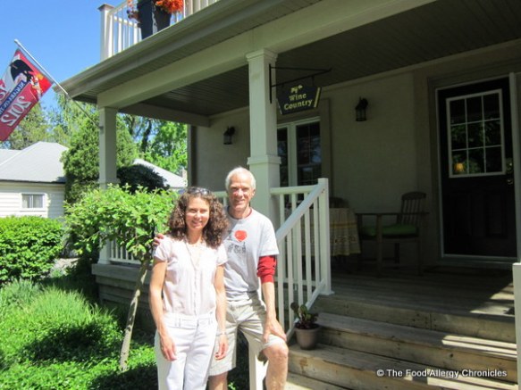 John and I outside his Wine Country Bed and Breakfast 2012